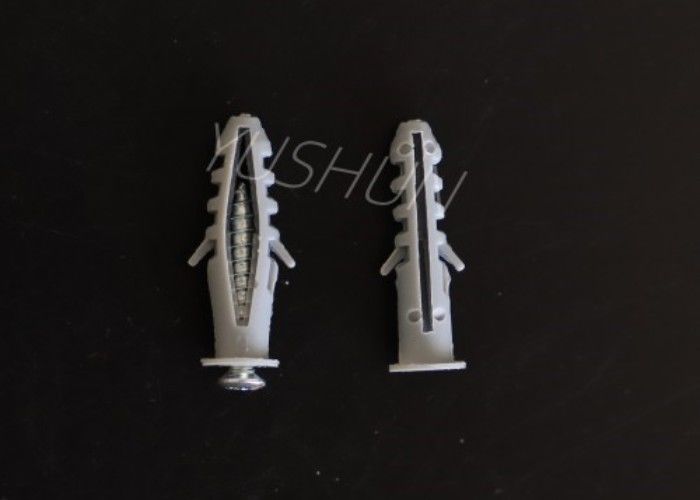 Grey Color Plastic Wall Plug leggero o scuro di 14*75mm di nylon di plastica avvita l'uso per la parete