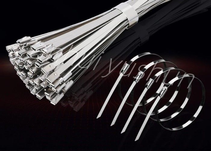 201/304/316 di fascetta ferma-cavo inossidabile riutilizzabile del metallo per i cavi limitanti 4.5x450mm