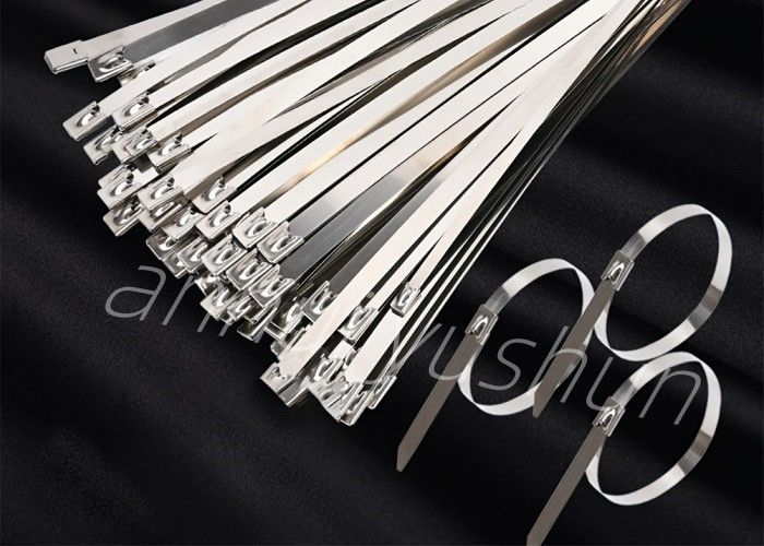 201/304/316 di fascetta ferma-cavo inossidabile riutilizzabile del metallo per i cavi limitanti 4.5x450mm