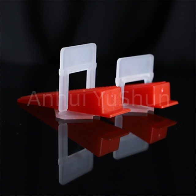 Clip per livellatore per piastrelle di colore rosso da 2 mm Sistema di livellamento per piastrelle Accessori per piastrelle Clip Strumenti di costruzione