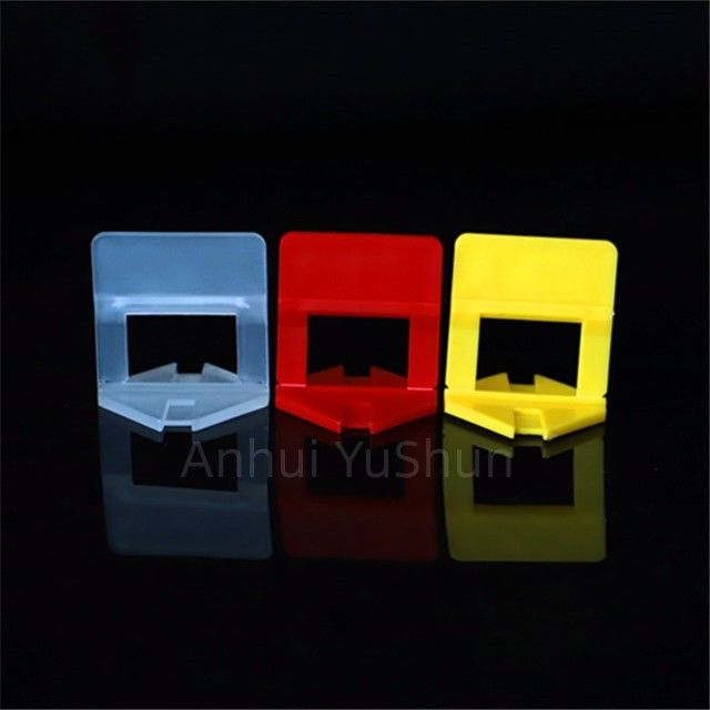 Clip per livellatore per piastrelle di colore rosso da 2 mm Sistema di livellamento per piastrelle Accessori per piastrelle Clip Strumenti di costruzione