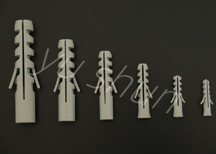 La plastica espande i chiodi con uso della vite di Grey Color Plastic Wall Plug della luce S6 della vite 6mm per la parete