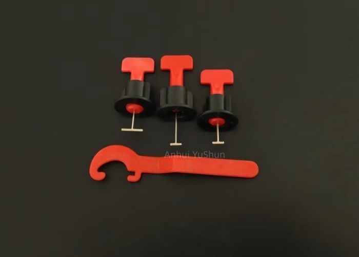 Sistema di livellamento per piastrelle in plastica Clip tipo T da 1,5 mm per l'edilizia e l'installazione a pavimento