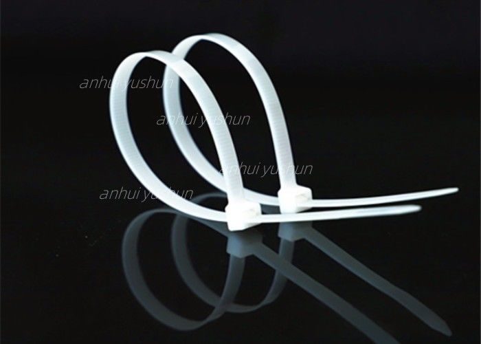 Cable di nylon auto-bloccante bianco o nero legami di plastica con 18 libbre di resistenza alla trazione