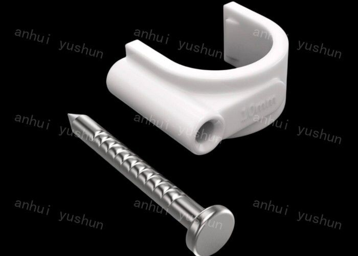 Clips per cavi in plastica bianca o nera per una facile installazione in borsa/scatola