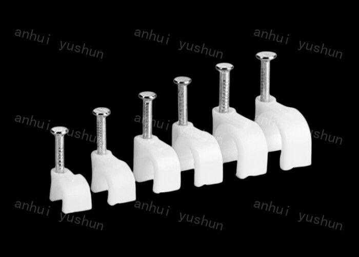 Di plastica bianco collarino per cavi il poliestere di 4mm-25mm per il collarino per cavi di plastica del cavo del cerchio scatola/della borsa tutte le dimensioni