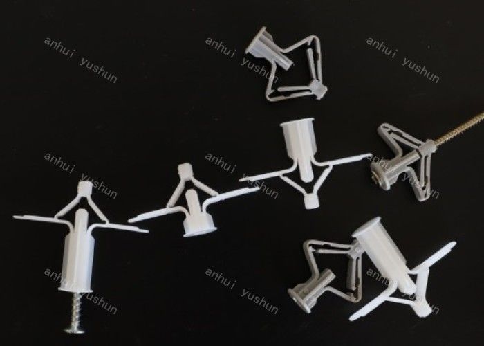 Ancora di plastica del muro a secco dell'ancora della vite di spina della parete della farfalla del fermo di Grey Wall Plug Screw Plastic